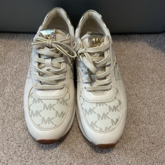 Michael Kors Shoes - Michael Kors White Monogram Sneakers